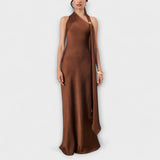Azura - Robe maxi chic en satin