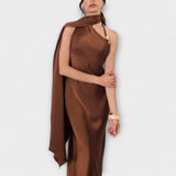 Azura - Robe maxi chic en satin