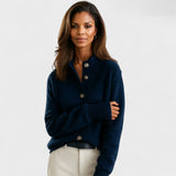 Fabienne | Cardigan à boutons camel