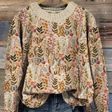 Sabine | Pull en Tricot à Motif Floral
