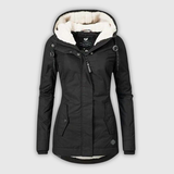 Françoise | Veste plissée à capuche Doudoune