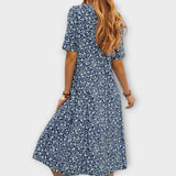 Paula - Robe fleurie élégante en tissu premium