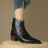 Camila - Bottines de luxe à talon bas