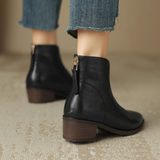 Camila - Bottines de luxe à talon bas
