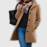 Régine | Manteau d'hiver classique avec patte de boutonnage