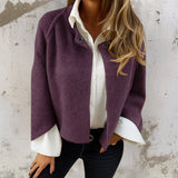 Sylviane | Veste courte effet cachemire