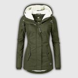 Martine | Parka d'hiver à capuche sherpa
