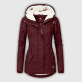 Martine | Parka d'hiver à capuche sherpa