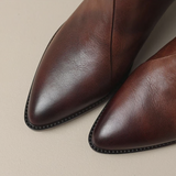 Camila - Bottines de luxe à talon bas