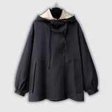 Fabienne | Veste coupe-vent bicolore col montant