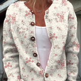 Bernadette | Cardigan pour Femme à roses délicates