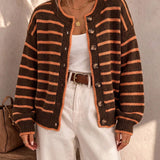 Mabel | Cardigan Tricot Rayé
