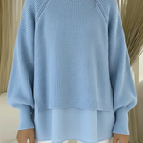Geneviève | Pull maille effet superposé