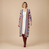 Cardigan Long Boho pour Femmes