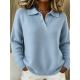 Sabine | Pull col polo en maille douce