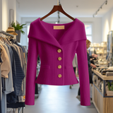 Élisabeth | Cardigan côtelé à col châle