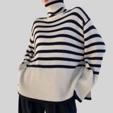 Véronique | Col roulé en torsades Pull