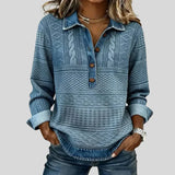 Azalée - Pull Col Roulé en Tricot Câblé Vintage