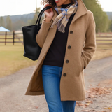 Evelyn | Manteau d'hiver classique avec patte de boutonnage
