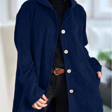 Cordia | Veste en velours côtelé confortable avec capuche