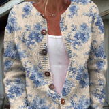 Marie-Claire | Cardigan fleuri en tricot pour Femme