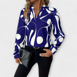 Edith - Blouse élégante à manches longues avec décolleté en V
