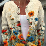 Colette | Cardigan pour Femme à fleurs sauvages