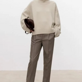 Béatrice | Col roulé en tricot torsadé Pull