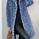 Leia - Manteau Long en Léopard