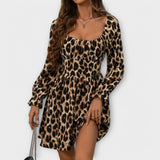 Robe envoûtante avec imprimé léopard