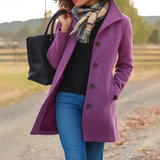 Régine | Manteau d'hiver classique avec patte de boutonnage