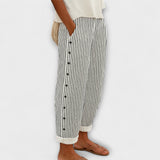 Rea - Pantalon de loisirs rayé décontracté