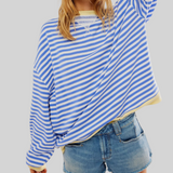 Nathalie | Tricot rayé oversize Pull