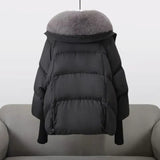 HANNAH | Manteau d'hiver luxueux avec col en fourrure