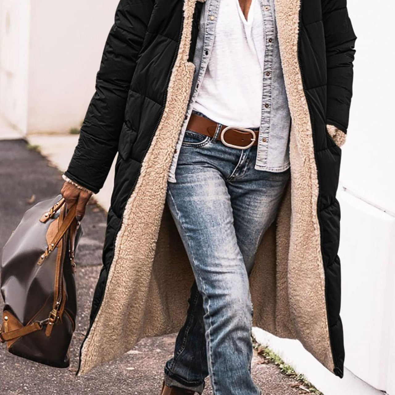 Elena | Manteau réversible élégant