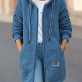 Krista | Gilet en teddy chaud avec capuche pour femmes