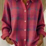 Colette | Cardigan chemise à carreaux