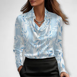 Meli - Blouse brillante avec col froncé
