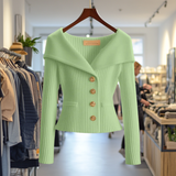 Élisabeth | Cardigan côtelé à col châle