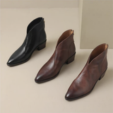 Camila - Bottines de luxe à talon bas