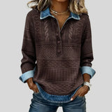 Azalée - Pull Col Roulé en Tricot Câblé Vintage
