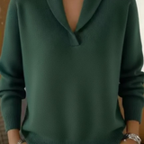 Isabelle | Pull col châle en maille