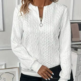 Sylvie | Pull en tricot à fermeture éclair