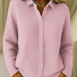 Nathalie | Cardigan en maille waffle texturée