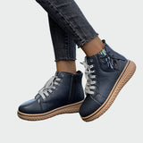 Bottes en cuir orthopédiques à tige basse