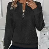Sylvie | Pull en tricot à fermeture éclair