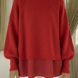 Geneviève | Pull maille effet superposé
