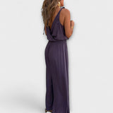 Angela - Jumpsuit Donatila à décolleté en V avec broderie et jambes ouvertes