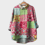 Magdalena - Blouse pour femmes faite à la main avec un design floral