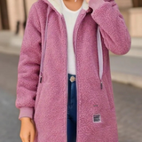 Krista | Gilet en teddy chaud avec capuche pour femmes